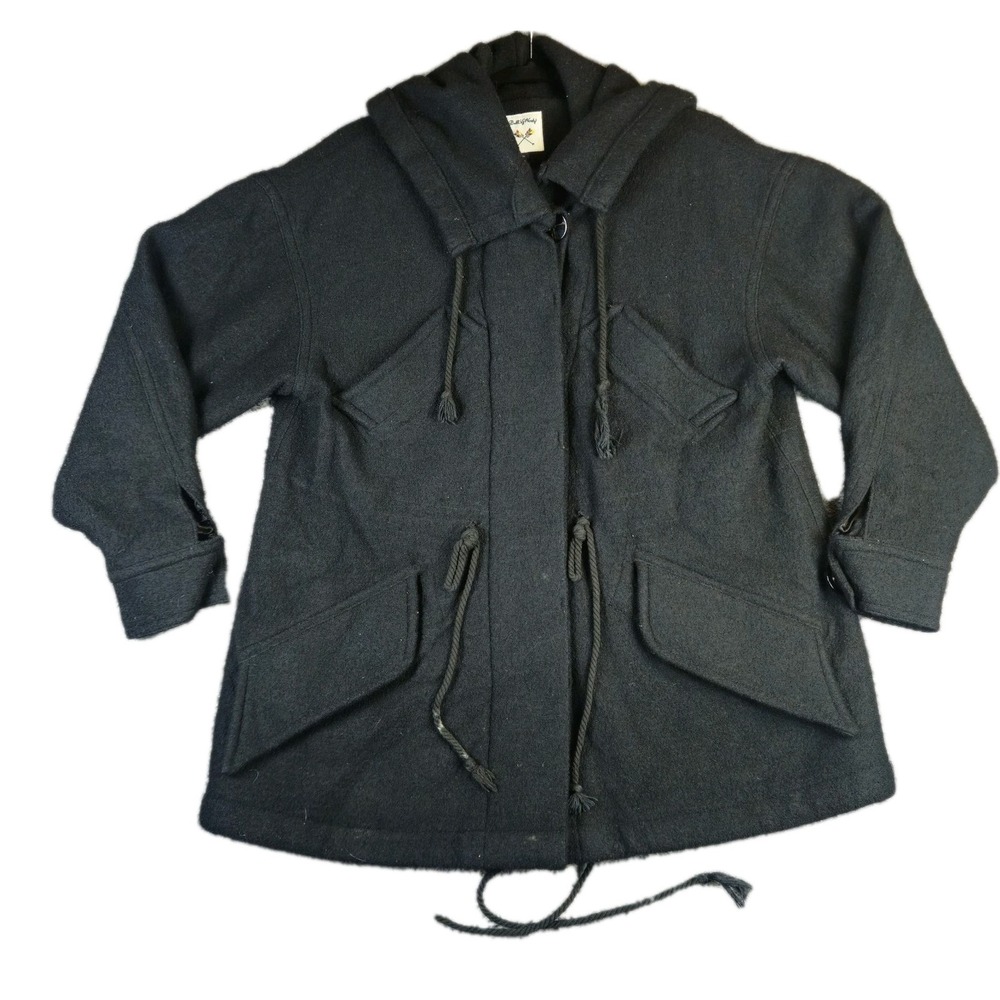 Women's Black Hooded Jacket